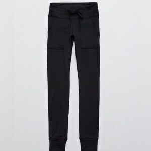 Aerie Warmup Drawcord Leggings Black Medium